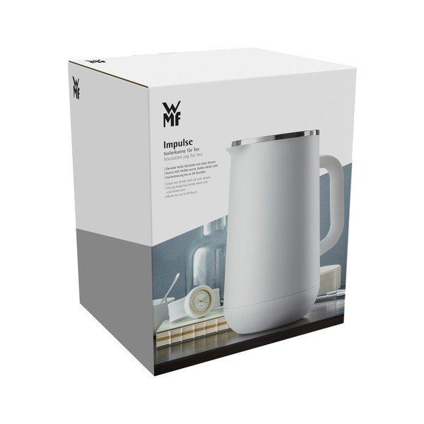 Termos din oțel inoxidabil WMF Cromargan® Impulse, 1 l, alb-image-1
