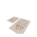 Covorașe de baie bej 2 buc. 60x100 cm – Mila Home