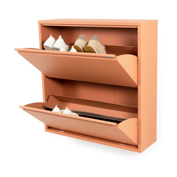 Pantofar somon cu deschidere înclinată din metal 75x77,5x22,5 cm Billy – Spinder Design-image-2