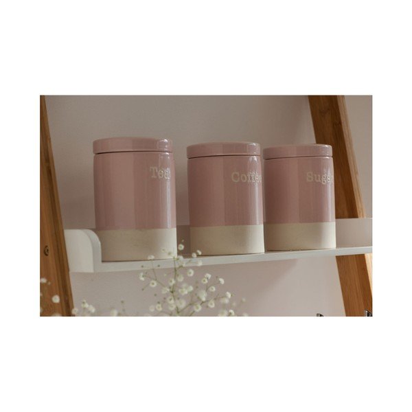 Recipient din ceramică pentru cafea Premier Housewares, 616 ml, roz-image-2