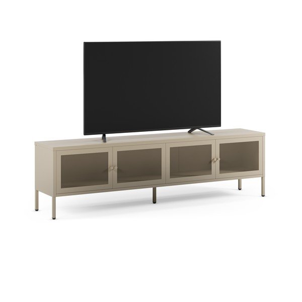 Comodă TV crem din metal 160x50x35 cm Fayna – Marckeric-image-2