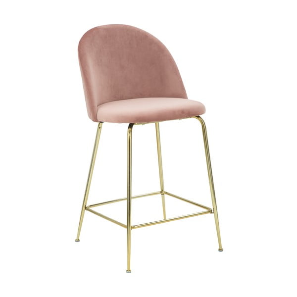Set 2 scaune de bar Mauro Ferretti Luxury, roz