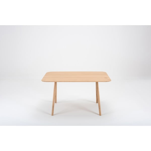 Masă din lemn de stejar Gazzda Ava, 140 x 90 cm-image-1