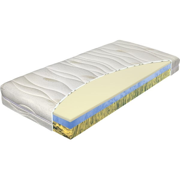 Saltea cu două fețe din spumă tare/moale 120x200 cm Camille - Materasso-image-1