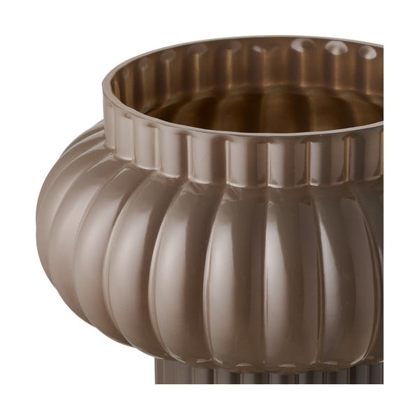 Vază maro din sticlă (înălțime 27 cm) Celia – House Nordic-image-3