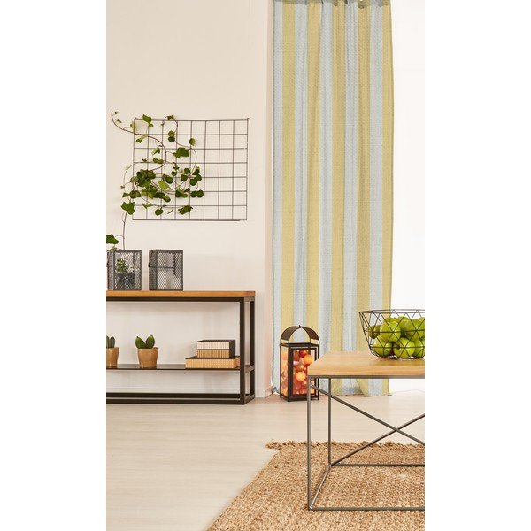 Draperie Really Nice Things Cortina Hogar Yellow Stripes, galben-image-1