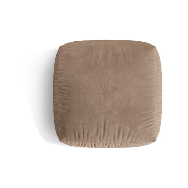 Taburet modular maro deschis cu tapițerie din catifea Martina – Micadoni -image-2