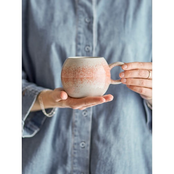 Cană portocalie din gresie 410 ml Paula – Bloomingville-image-1