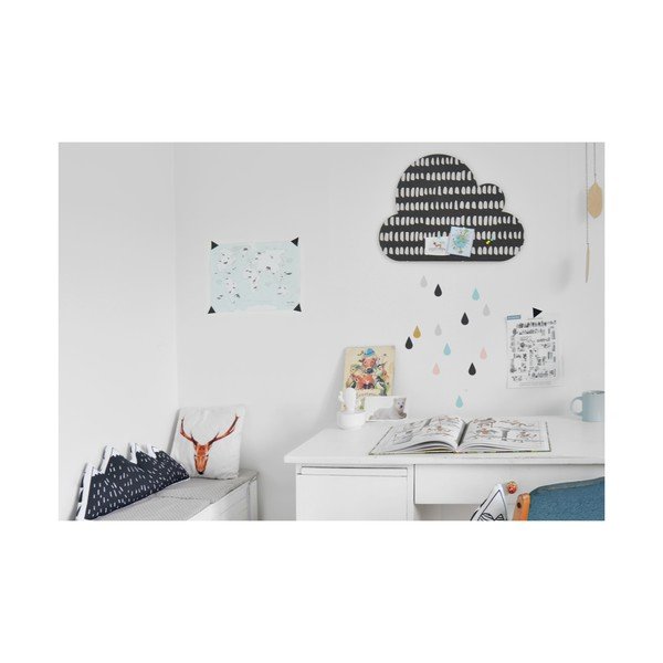 Avizier autoadeziv Dekornik Black Cloud With Pastel Drops-image-3