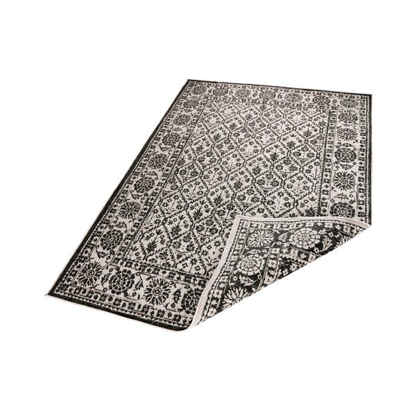 Covor reversibil Bougari Curacao, 120 x 170 cm, negru - alb-image-2