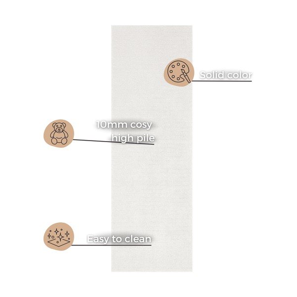 Covor Mint Rugs Supersoft, 80 x 250 cm, crem-image-4