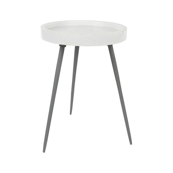 Măsuță auxiliară rotundă cu blat din marmură ø 33 cm Karrara – White Label