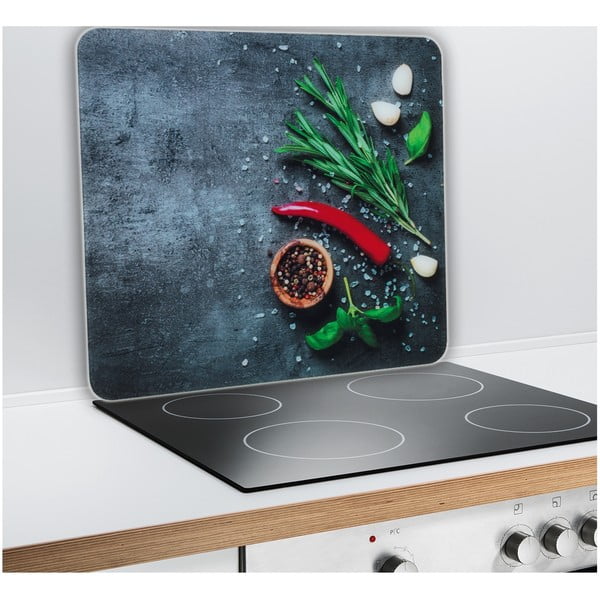 Protecție din sticlă temperată pentru peretele de lângă aragaz 50x56 cm Rosemary - Maximex-image-1