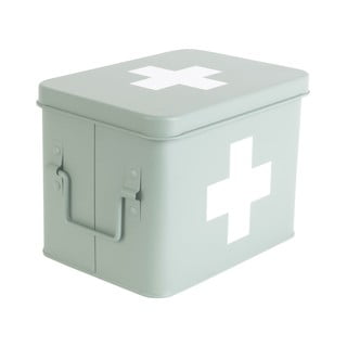 Trusă de prim ajutor din metal PT LIVING Medicină, lățime 21,5 cm, verde-mentă