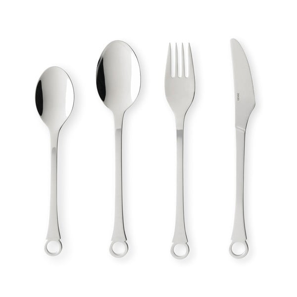 Tacâmuri argintii din oțel inoxidabil 16 buc. Pantry – Gense-image-2