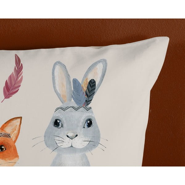 Lenjerie de pat pentru copii maro-bej din bumbac pentru pat de o persoană 140x200 cm Rave – Good Morning-image-3