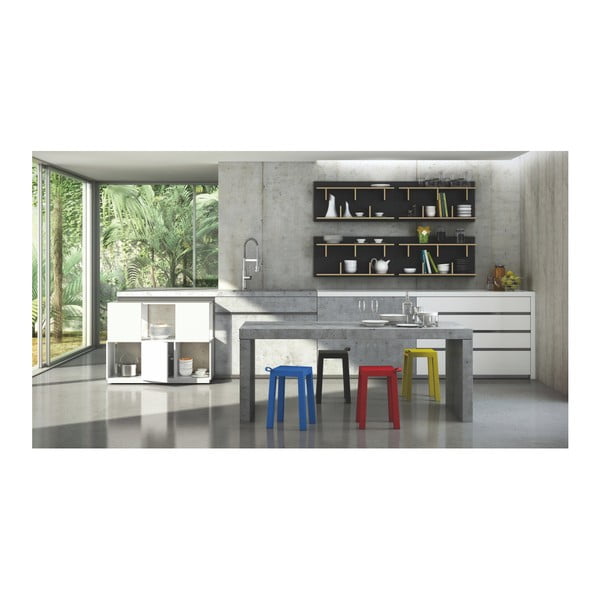 Sistem rafturi de perete TemaHome Bern, lățime 90 cm, negru-image-4