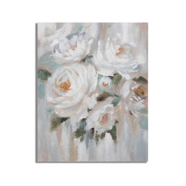 Tablou pictat manual 80x100 cm Flower – Mauro Ferretti