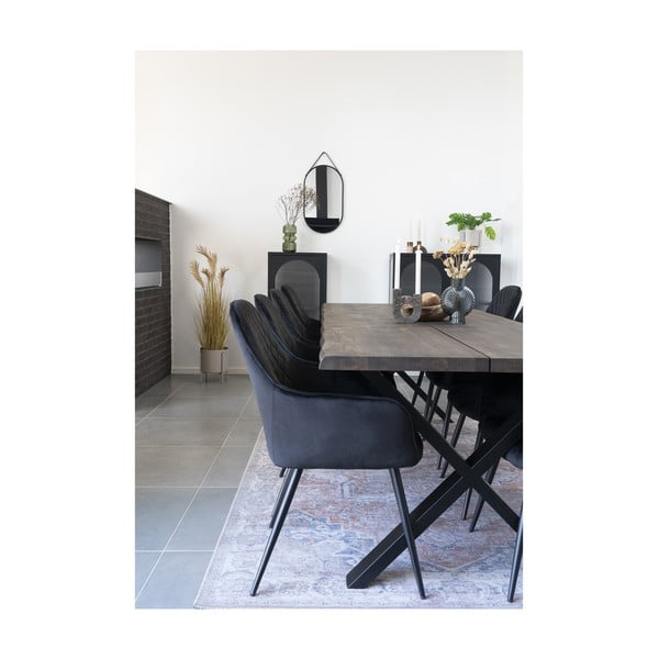 Vază albastră din sticlă (înălțime 20,5 cm) Sia – House Nordic-image-4