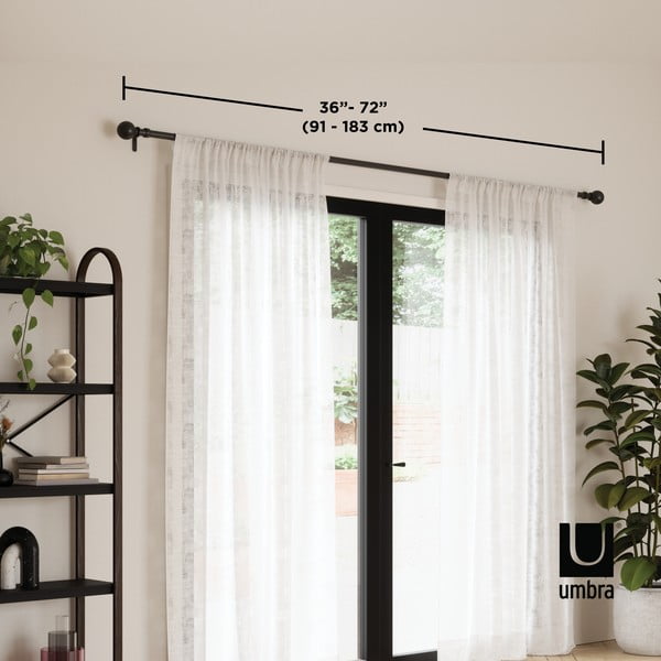 Galerie de perdea extensibilă 92-183 cm din oțel Sita – Umbra-image-4