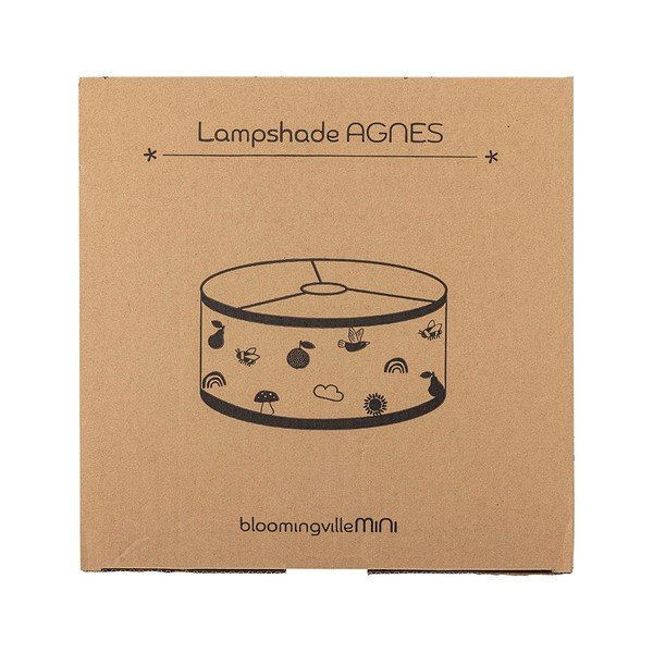 Abajur pentru copii alb/maro cu abajur textil ø 34 cm Agnes – Bloomingville Mini-image-3