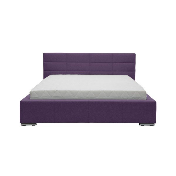 Pat dublu Mazzini Beds Reve, 160 x 200 cm, violet-image-1