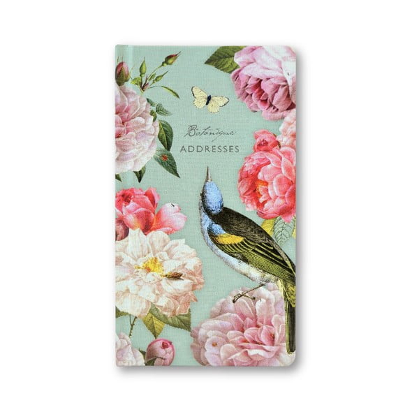 Agendă pentru adrese, cu creion, Portico Designs Botanique, 192 pag.-image-1
