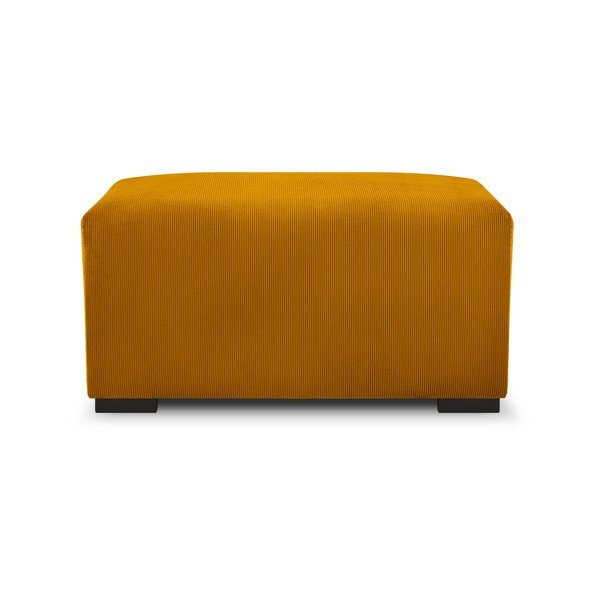 Puf din reiat Cosmopolitan Design Hobart, galben-image-3