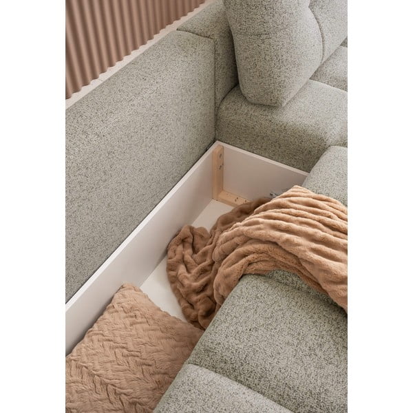 Colțar modular maro deschis extensibil/cu spațiu de depozitare (cu colț pe partea dreaptă) Lulu – Miuform-image-3