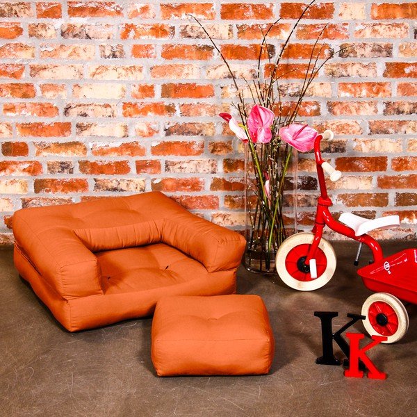 Fotoliu pentru copii Karup Baby Cube Orange-image-1