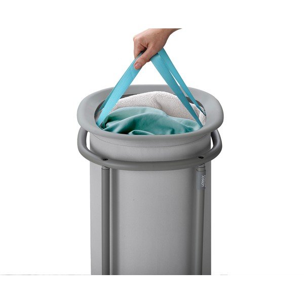 Coș de rufe gri deschis din material textil 50 l Duo – Joseph Joseph-image-3