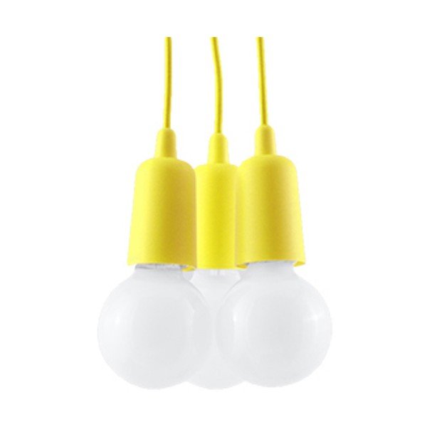 Lustră galbenă ø 15 cm Rene – Sollux-image-2