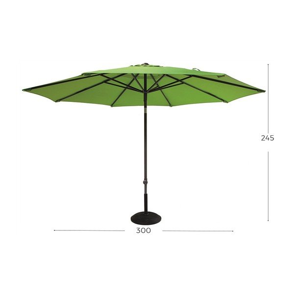 Umbrelă de soare Hartman, ø 300 cm, verde-image-1
