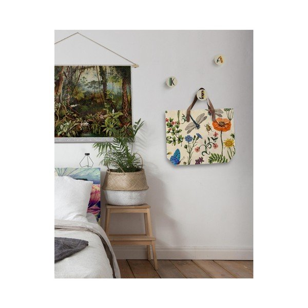 Geantă din pânză cu mâner din imitație de piele Surdic Bella-image-1