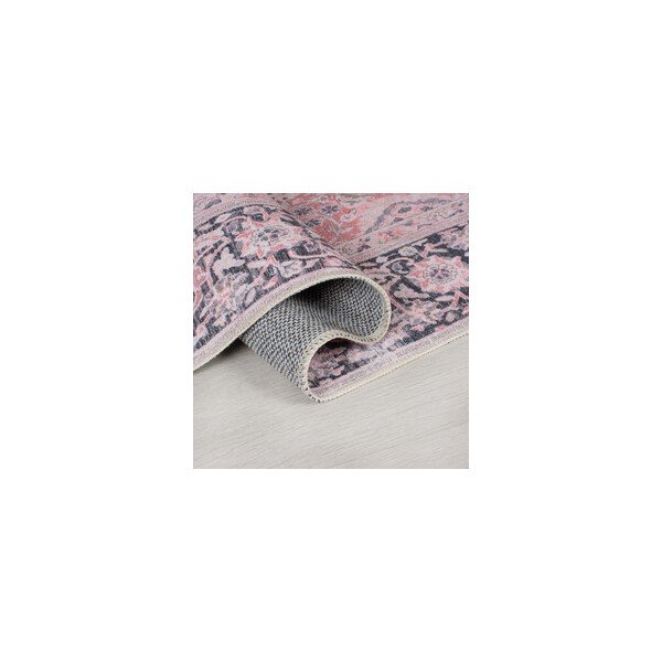 Covor roz lavabil rotund ø 180 cm Somerton - Flair Rugs-image-3