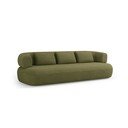 Canapea verde cu tapițerie din țesătură bouclé 226 cm Jenny – Micadoni 