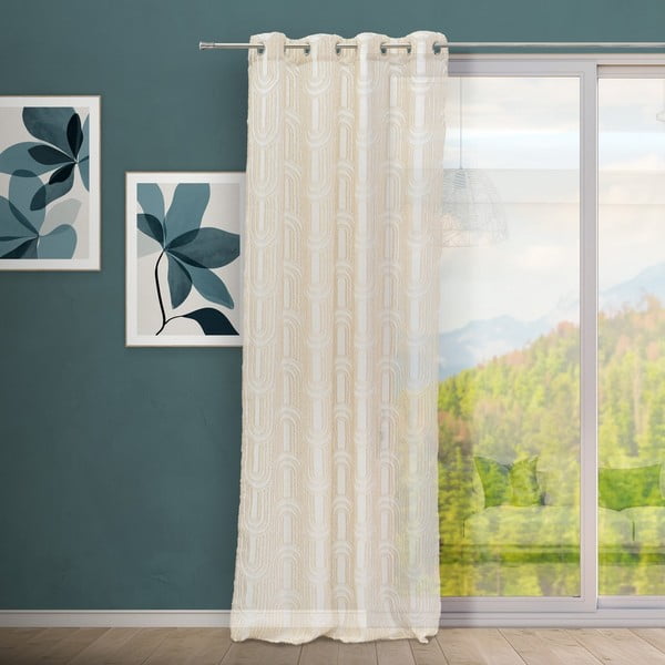 Perdea bej 140x260 cm Relief Arch – Casa Selección-image-1