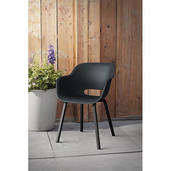 Scaune de grădină gri-antracit 2 buc. din metal/din plastic Noa Duo – Keter-image-1