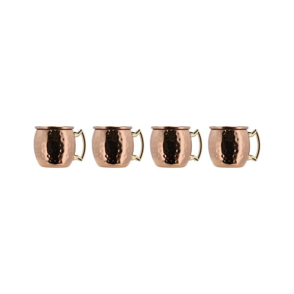 Căni arămii 4 buc. din oțel 80 ml Moscow Mule – Lyngby Glas-image-3