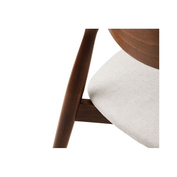 Scaun de dining alb/în culoare naturală stivuibil din lemn de fag Leon – Micadoni -image-4