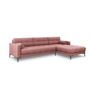 Colțar cu extensie pe partea dreaptă Cosmopolitan Design Bali, roz