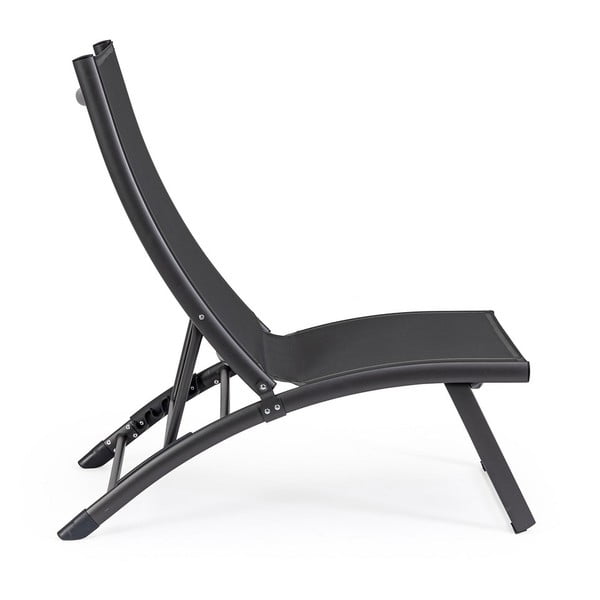 Șezlong de grădină gri antracit din metal Taylor – Bizzotto-image-2