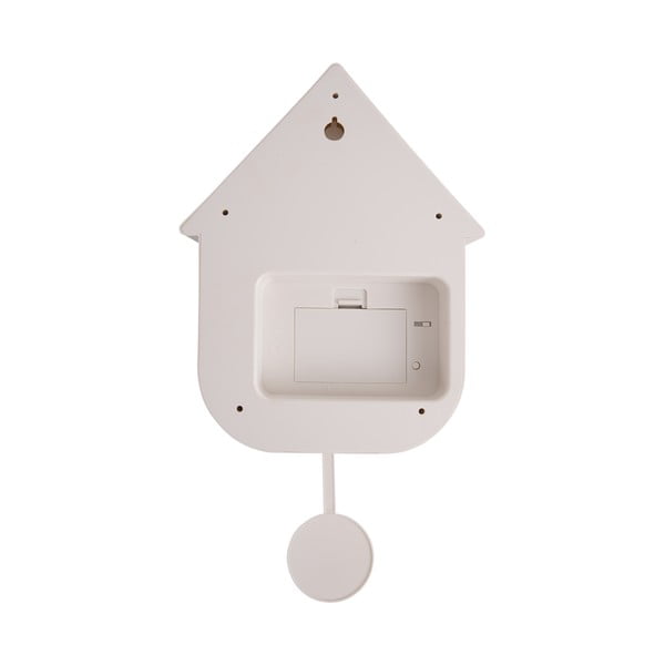 Ceas cu pendul pentru perete Karlsson Modern Cuckoo, 21,5 x 41,5 cm, alb-image-3