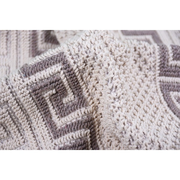 Covor din bumbac Vitaus Versace, 80 x 150 cm, taupe-image-3