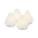 Decorațiune luminoasă de Crăciun albă 4 buc. ø 6,5 cm Carla – Sirius