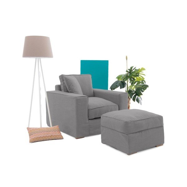 Taburet Vivonia Jane, gri-image-4