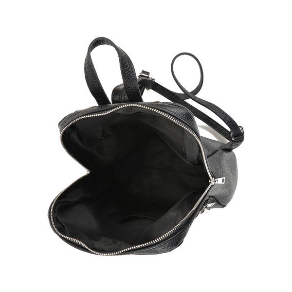 Rucsac din piele Renata Corsi, negru-image-3
