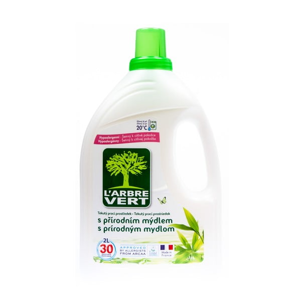 Detergent lichid, ecologic și natural pentru rufe L´Arbre Vert, 2 l