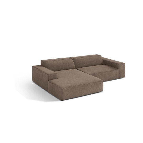Colțar modular bej (cu colț pe partea stângă/cu șezlong) Jodie – Micadoni 