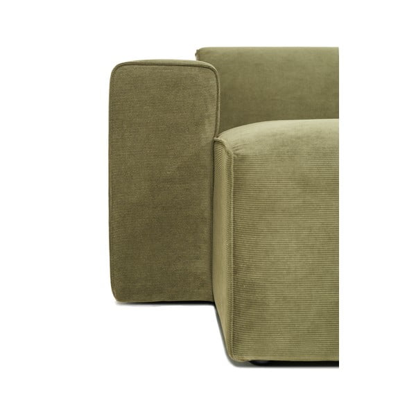 Modul pentru canapea verde   din catifea reiată  (partea stângă ) Sting - Scandic-image-4